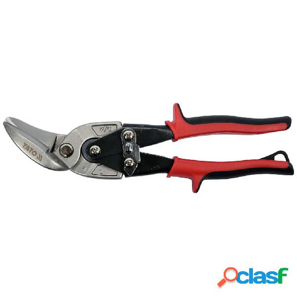 YATO Cesoia Offset per Lata Taglio a Sinistra 235 mm Rossa