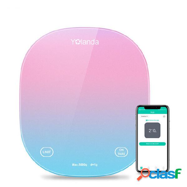 Yolanda 5kg Smart Kitchen Scale Bluetooth APP Electronic