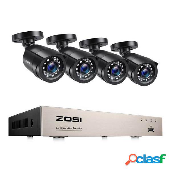 ZOSI C106 8CH Video DVR + 4PCS 2MP 1080P HD Coaxial Camera