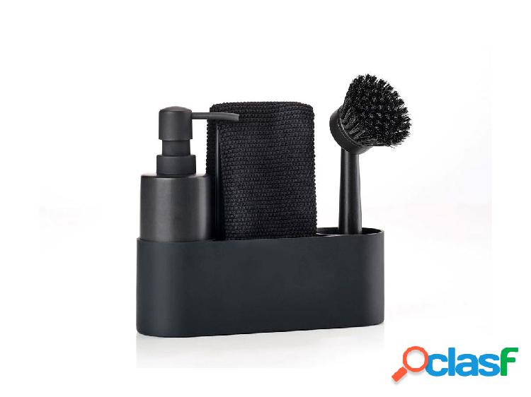 Zone Black Singles Set di stoviglie nero