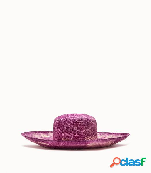 amor y mezcal cappello in paglia colore viola