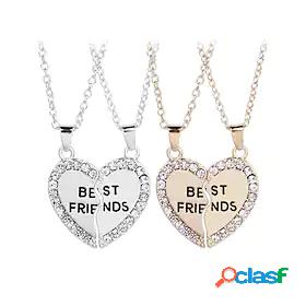 best friends necklace for bff broken heart necklace