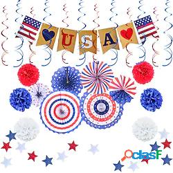 decorazioni patriottiche set 4 luglio decor - love usa