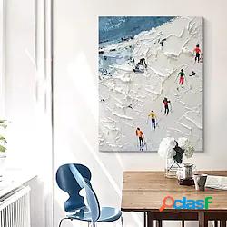 dipinto a mano pittura a olio wall art iceberg paesaggio