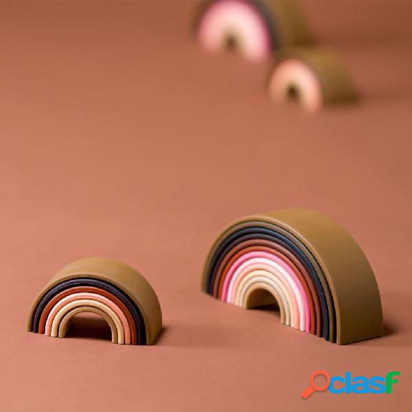 dëna Set di Giocattoli in Silicone Arcobaleno Diversity 12