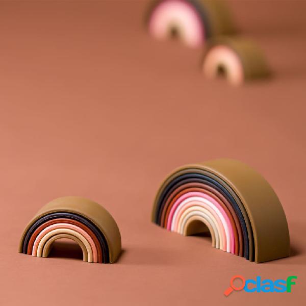 dëna Set di Giocattoli in Silicone Arcobaleno Diversity 6