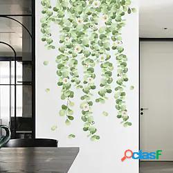foglie verdi fiori piante adesivi murali camera da letto /