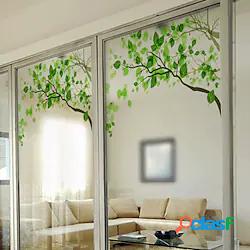 fresco verde ramoscelli pellicole per vetri adesivi