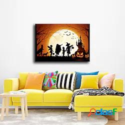 halloween wall art stampe su tela pittura opera darte