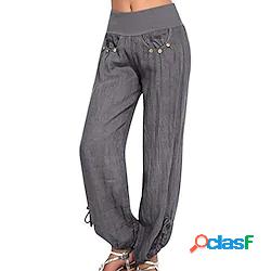 listha casual soft yoga harem pants donna pantaloni larghi