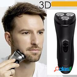 rasoio elettrico nero per uomo rasoio da barba 3d macchina