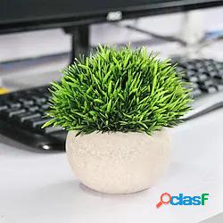 simulazione desktop bonsai pianta verde ago corto erba