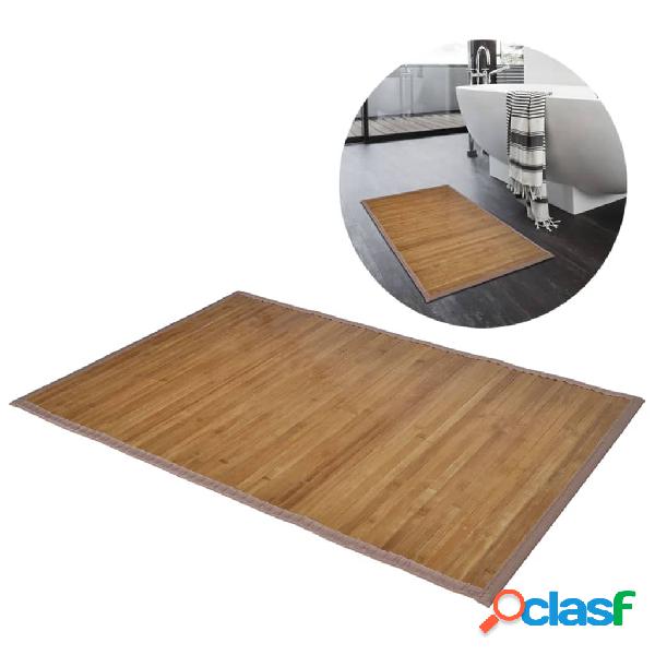 vidaXL 242112 Bamboo Bath Mat 60 x 90 cm Brown