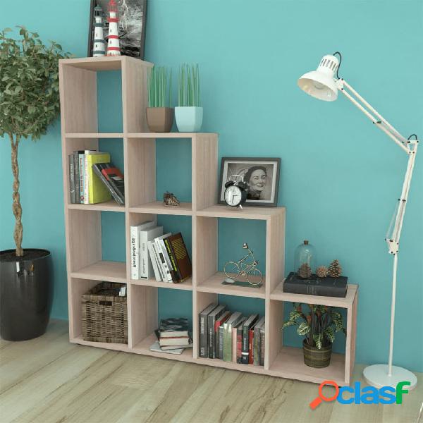 vidaXL 242551 Staircase Bookcase/Display Shelf 142 cm Oak