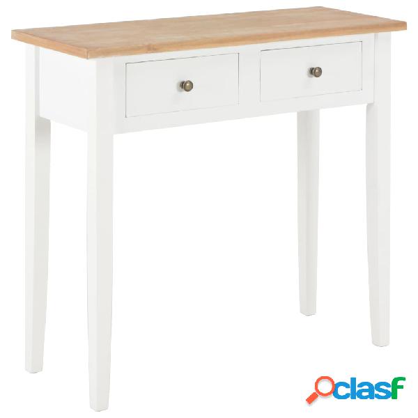 vidaXL 280053 Dressing Console Table White 79x30x74 cm Wood