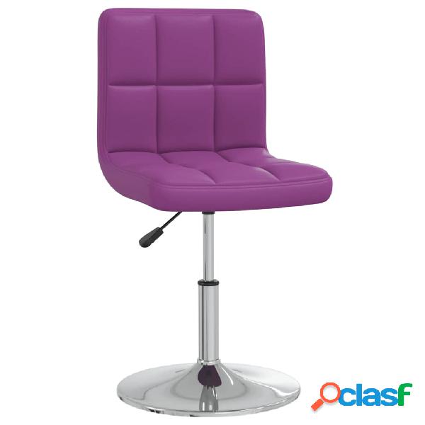 vidaXL 3087446 Dining Chair Purple Faux Leather (334177)