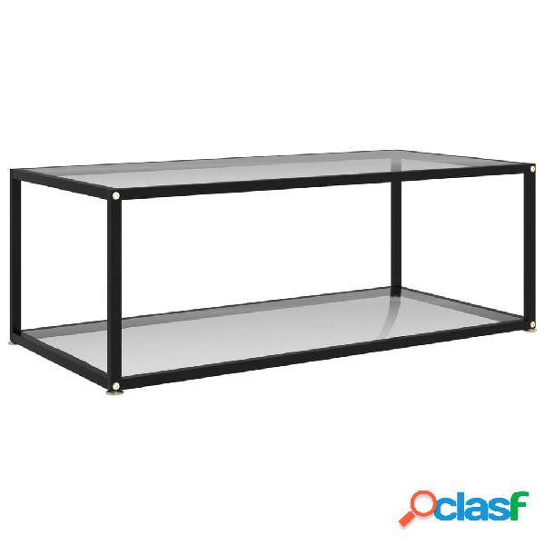 vidaXL 322897 Coffee Table Transparent 100x50x35 cm Tempered