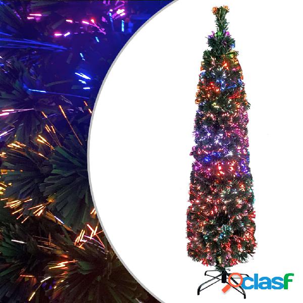 vidaXL Albero Natale Artificiale Sottile Supporto 240 cm