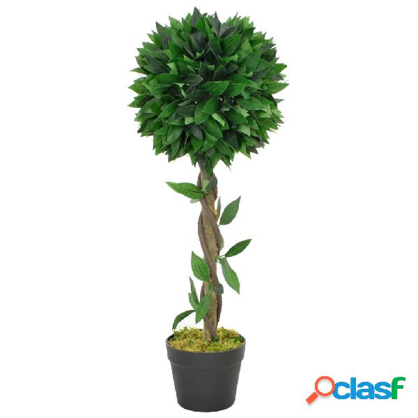 vidaXL Alloro Artificiale con Vaso Verde 70 cm