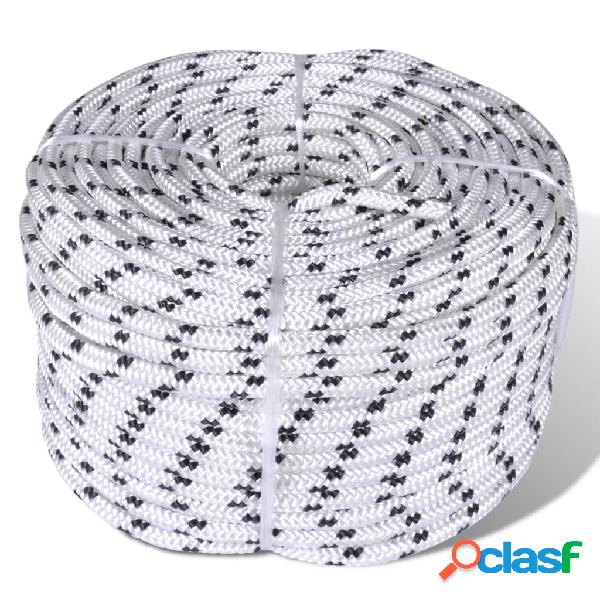 vidaXL Corda Nautica Intrecciata in Poliestere 10 mm 250 m