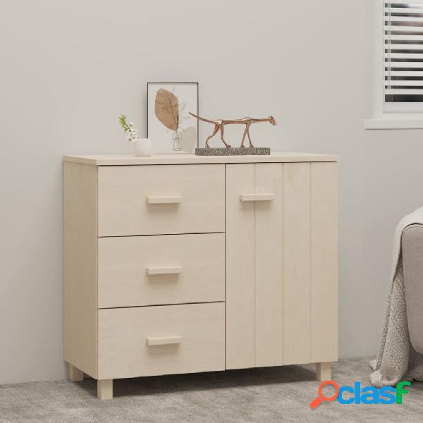 vidaXL Credenza Marrone Miele 90x40x80 cm in Legno Massello