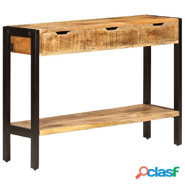 vidaXL Credenza con 3 Cassetti 110x35x75 cm Legno Massello