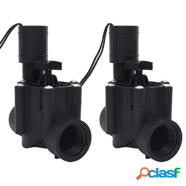 vidaXL Elettrovalvole per Irrigazione Acqua 2 pz AC 24 V