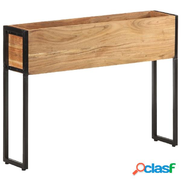 vidaXL Fioriera 90x20x68 cm in Legno Massello di Acacia