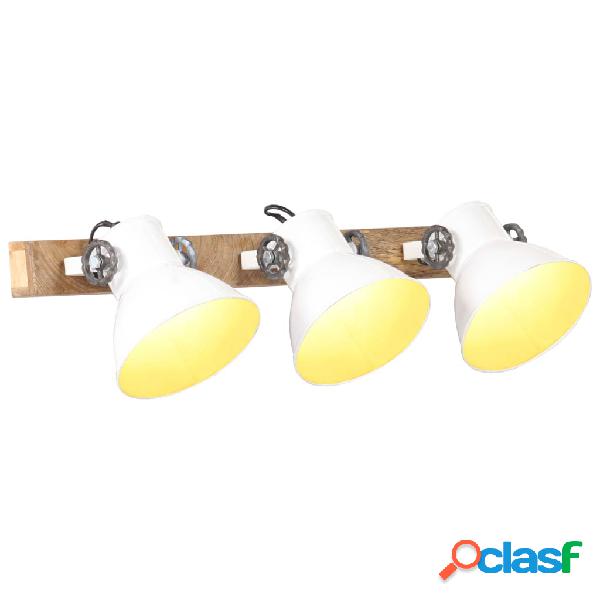 vidaXL Lampada da Parete in Stile Industriale Bianca 65x25