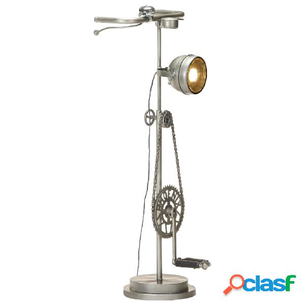 vidaXL Lampada da Pavimento Design Bicicletta in Ferro