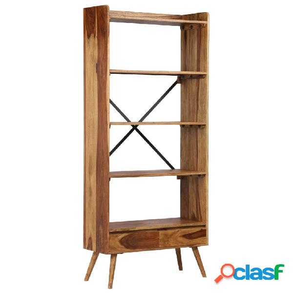vidaXL Libreria in Legno Massello di Sheesham 75x30x170 cm
