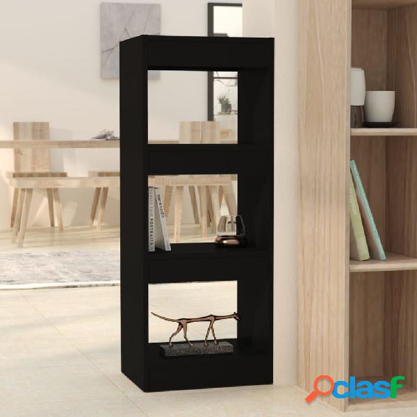 vidaXL Libreria/Divisorio Nero 40x30x103 cm in Truciolato