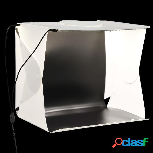vidaXL Light Box per Studio Foto a LED 40x34x37 cm in