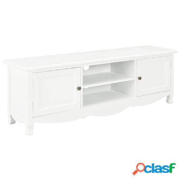 vidaXL Mobile Porta TV Bianco 120x30x40 cm in Legno