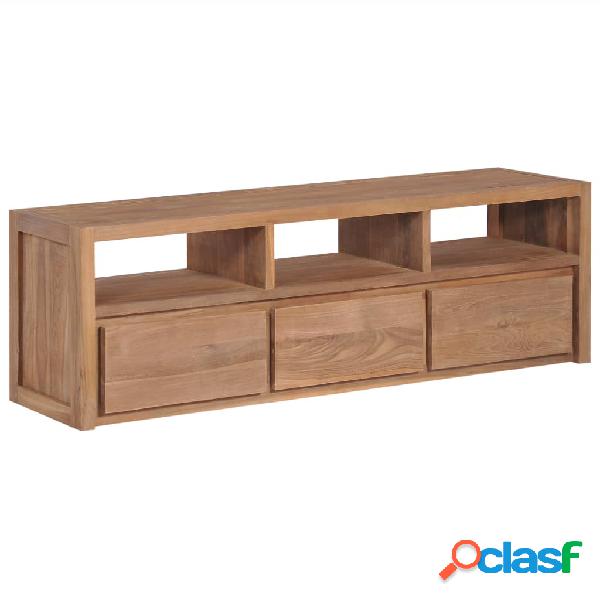 vidaXL Mobile Porta TV in Teak con Finitura Naturale