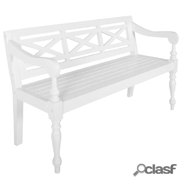 vidaXL Panchina Batavia 136 cm Legno Massello di Mogano