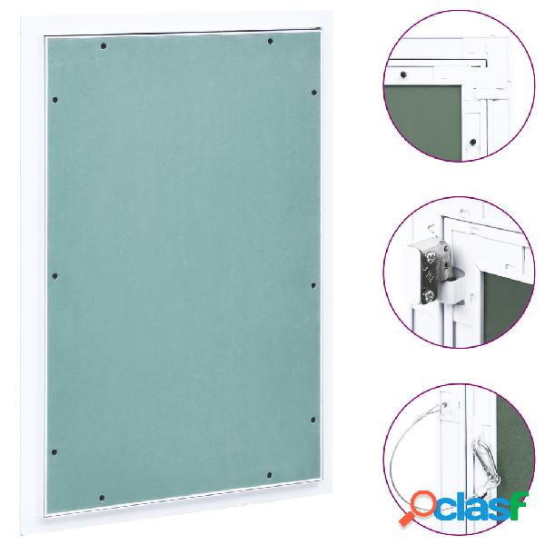 vidaXL Pannello di Accesso Telaio in Alluminio e Cartongesso