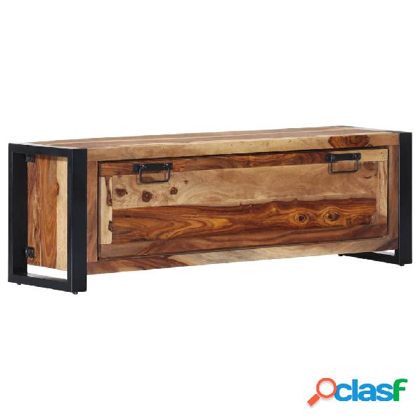 vidaXL Scarpiera 120x35x40 cm in Legno Massello di Sheesham