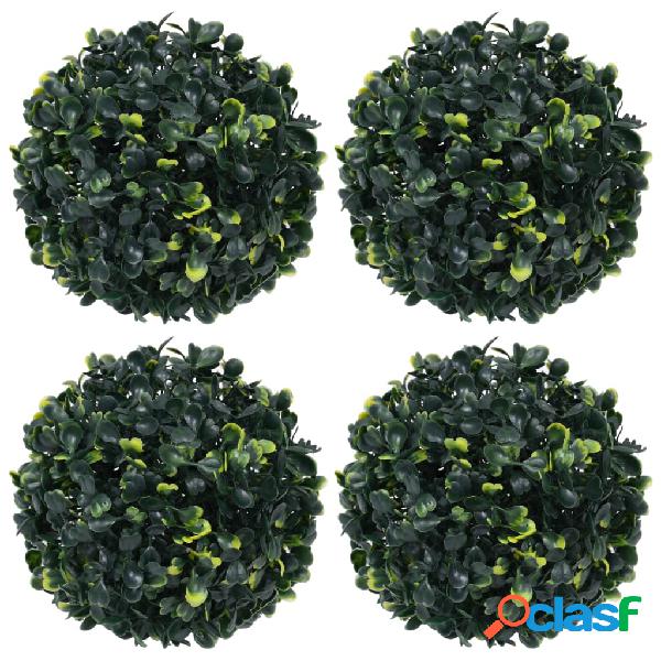 vidaXL Sfere di Bosso Artificiale 4 pz 12 cm