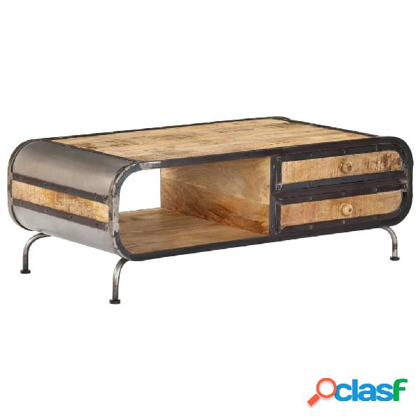 vidaXL Tavolino da Caffè 100x50x35 cm Legno Massello di