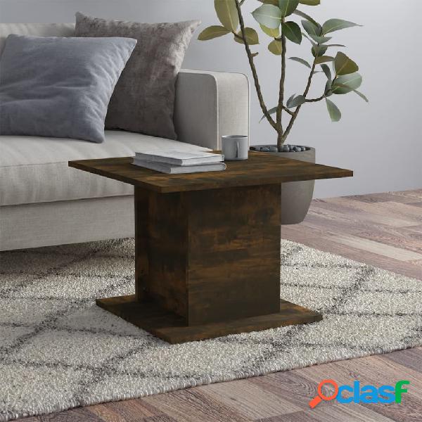 vidaXL Tavolino da Salotto Rovere Fumo 55,5x55,5x40 cm in