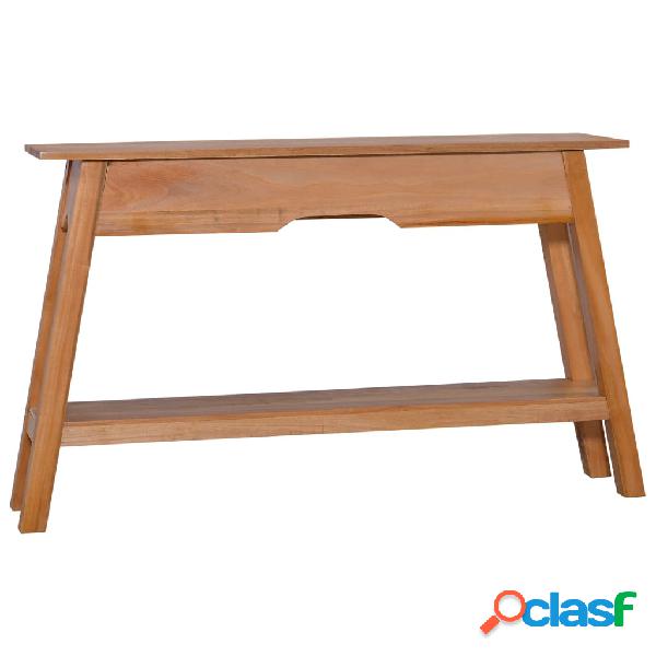 vidaXL Tavolo Consolle 120x30x75 cm in Massello di Mogano