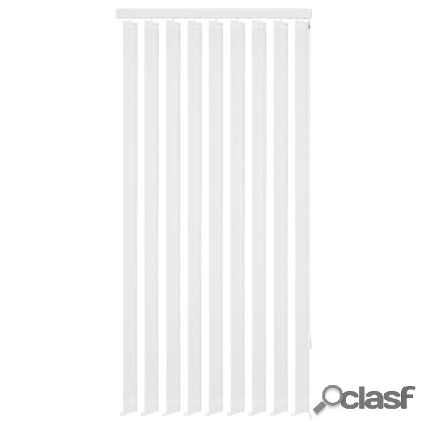 vidaXL Tende Verticali a Fascia in Stoffa Bianca 120x180 cm