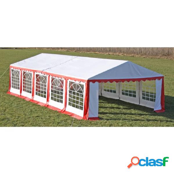 vidaXL Tendone da Festa 10 x 5 m Rosso