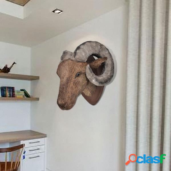 vidaXL Testa di montone, Decorazione fissata al muro,