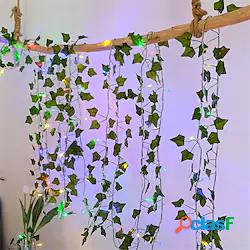 1-4pcs 2m piante artificiali led colorato stringa di luce