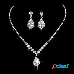 1 set Collana Orecchino For Per donna Feste Regalo