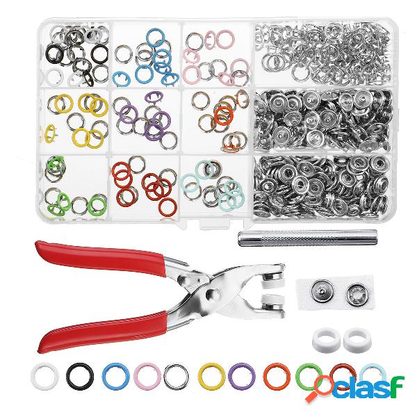10 colori 250pcs / 200pcs / 100pcs chiusura con bottone a