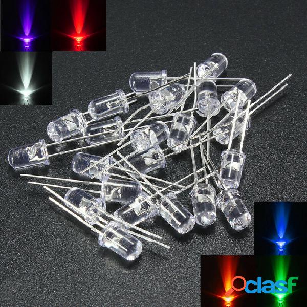 120pcs rosso blu verde viola LED luce lampadina 5 millimetri