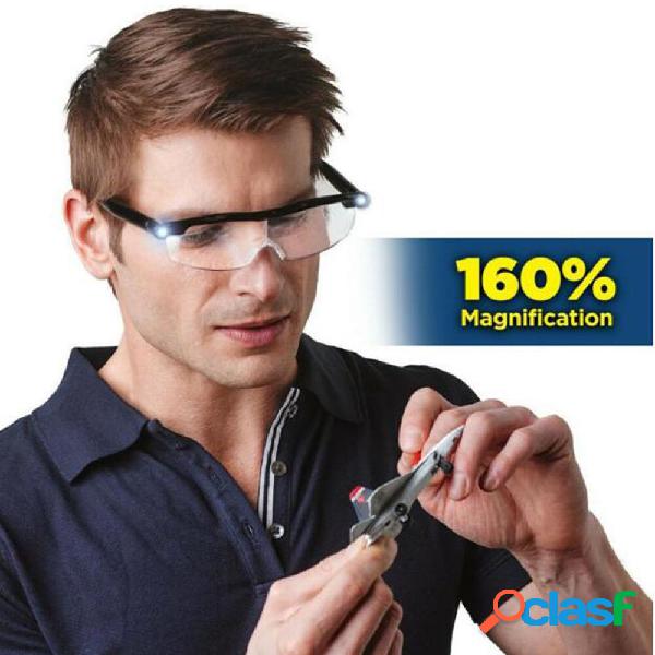 160% Occhiali Con luce a led Power Zoom Max Occhiali
